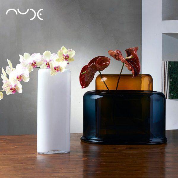 土耳其Nude彩色水晶玻璃花瓶简约客厅创意可叠放水培花器家居摆件,家居饰品,花瓶,淘宝优惠券,粉丝福利购,淘宝优惠卷