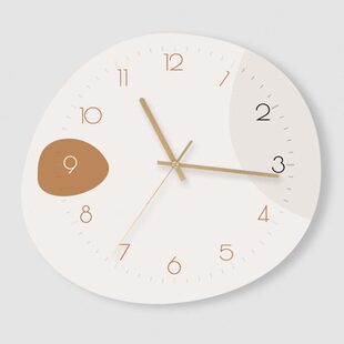 创意可爱挂钟客厅2024新款现代简约卡通钟表家用时尚装饰挂墙时钟