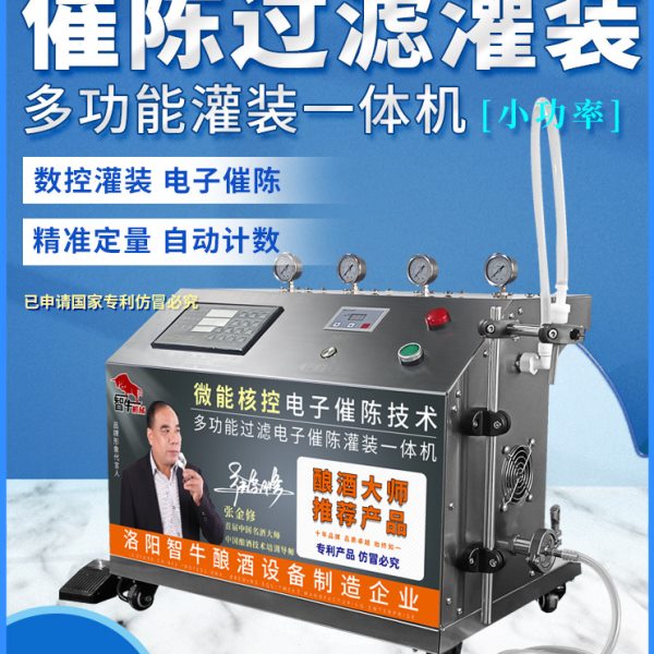 催陈过滤灌装一体机精准定量过滤自动计时多功能灌装酒水分装机