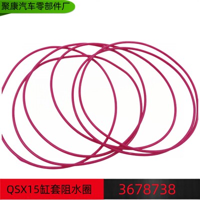 康明斯ISX15缸套阻水圈矿用机械缸套密封圈   3678738