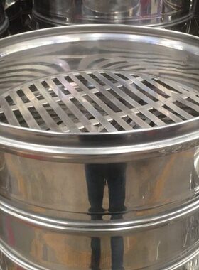 SC不锈钢片条大蒸笼40cm商用不锈钢蒸笼片条蒸包笼多用蒸笼笼身盖