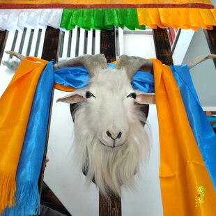 蒙古族工艺品羊头挂件大羊角装饰品包邮内蒙古工艺品蒙古包用品