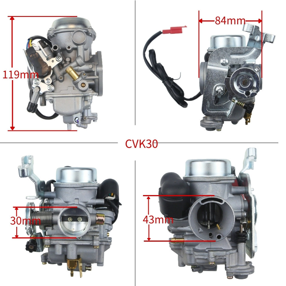 化油器Cvk30带加热器适用雅马哈GY6 GTS VOG Tank YP 125- 300cc