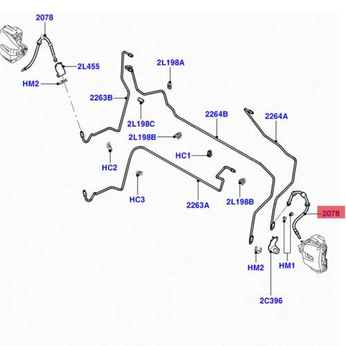 前后刹车油管适用福特经典福克斯Mazda 3M-512282-JB 6M512282AA