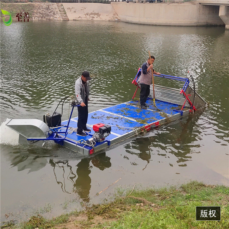 小型水草打捞船 泡沫船 垃圾打捞船 漂浮物简易打捞船 平板打捞船