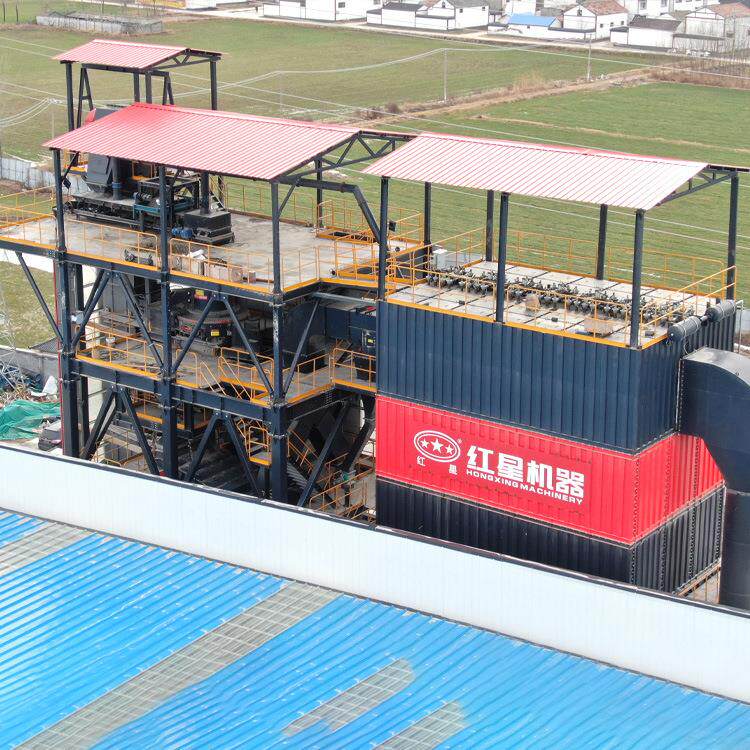 红星机器塔式制砂站干式砂机式制砂楼制生EMK产楼线厂家现货