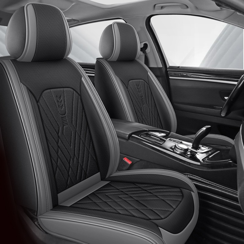 24年Car seat cover新款座垫全包打孔皮四季通用汽车坐垫座套