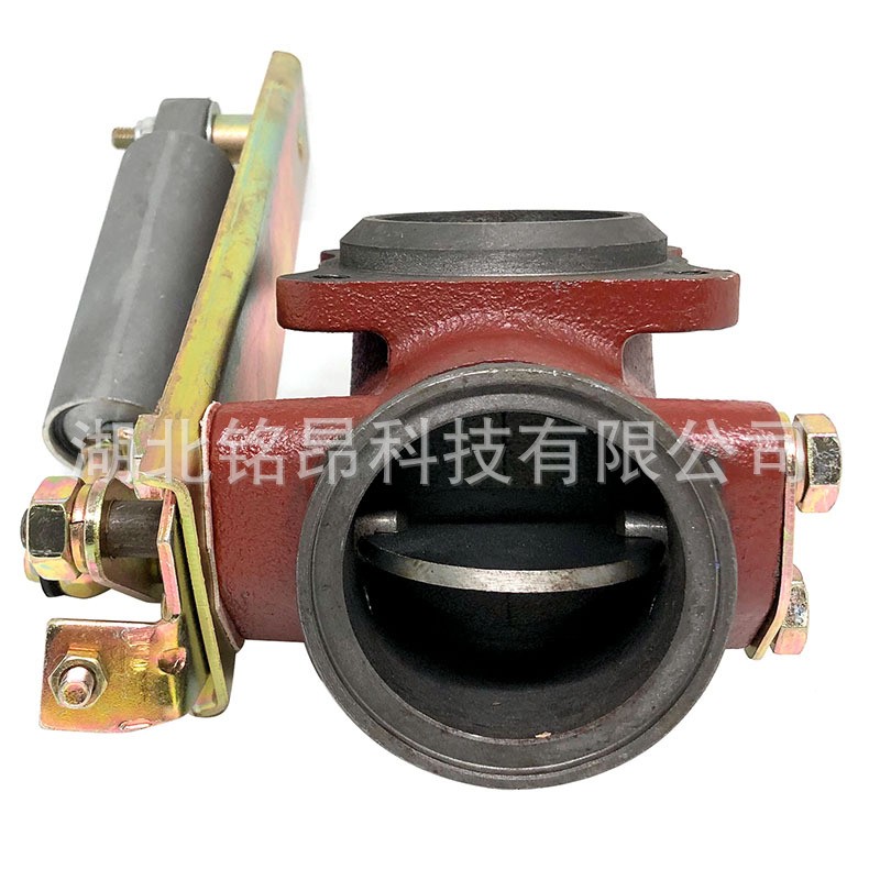 东风天锦EQ1120排气制动阀 刹车阀 增压器弯管头出口连接管闭口阀