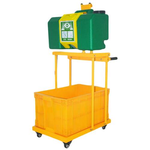 添盾 TD-EYWBT053B 推车式53L便携式壁挂式洗眼器(不锈钢推车)