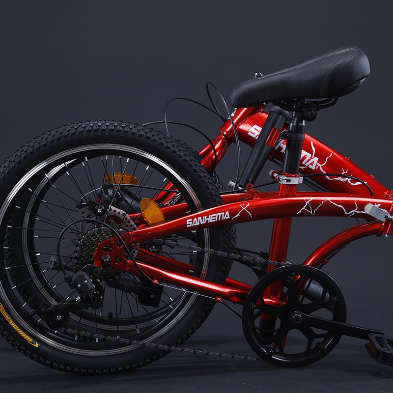 三河马14/16/20寸折叠变速双成人儿童男女款超轻便小型自行车