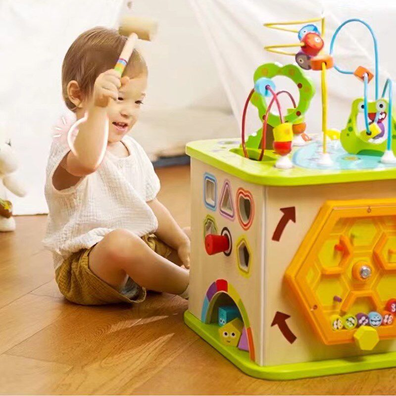 开心农场游戏盒百变绕珠百宝箱复杂穿珠子儿童益智男女孩玩具