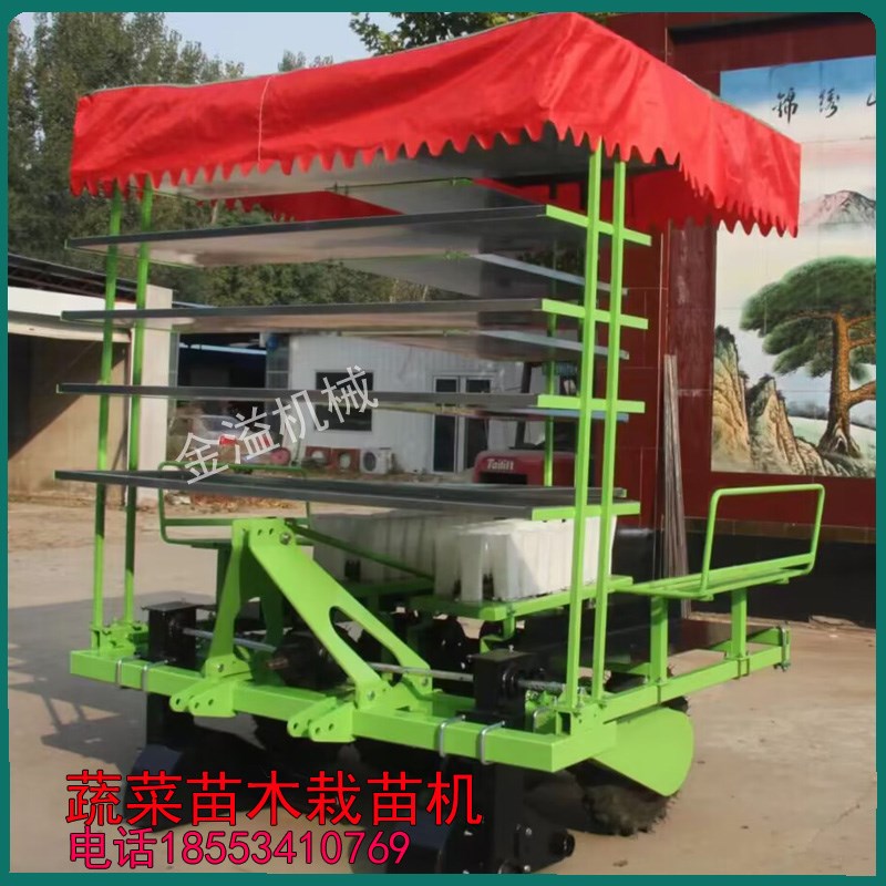 蔬菜秧苗种植机自走移栽机移苗辣椒茄子白菜栽苗机汽油柴油带动