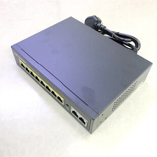 监控专用交换机N110P百兆智能国标8百兆poe功能2口级联监控分线器