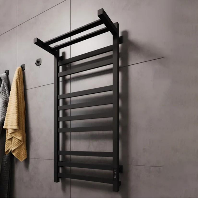 低碳钢家用电热毛巾架智能加热浴巾架浴室卫生间置物架碳纤维加热