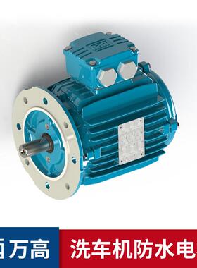 电机万高三相异步电动机铝壳防水电机IP56洗车机电机
