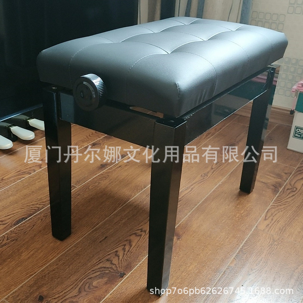 厂家生产升降钢琴凳 单人琴凳 实木凳 梳妆凳实木家用出口