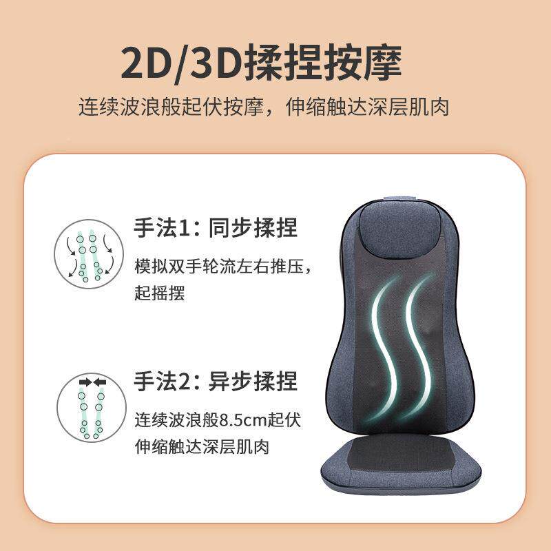 按摩揉神器全按摩垫捏电动按摩背椅垫颈背一体大行程身CF-2913按