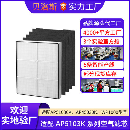 适用惠而浦Whirlpool 1183054K/AP450 空气净化器过滤网HEPA滤芯