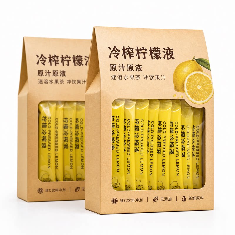 冷榨柠檬液浓缩汁原汁原液速溶水果茶维c饮料冲剂冲饮果汁无添加图片