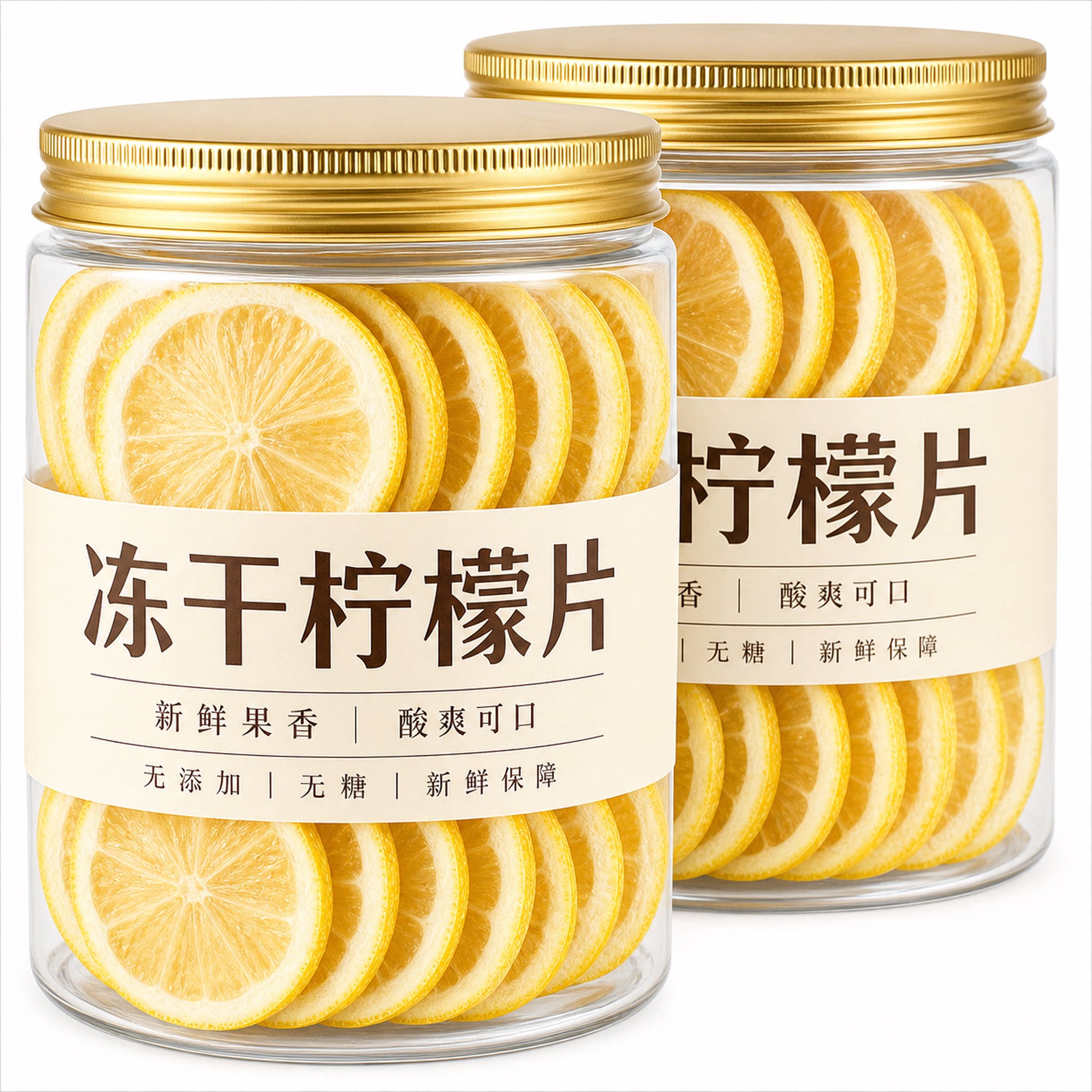 冻干柠檬片新鲜非单独包装泡水喝蜂蜜无糖无添加夏天冷泡水果茶干图片