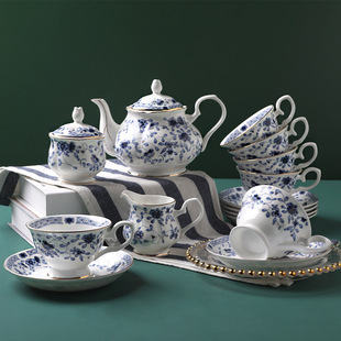 唐山骨质瓷咖啡具套装陶瓷咖啡杯碟节日礼品英式茶具下午茶套装