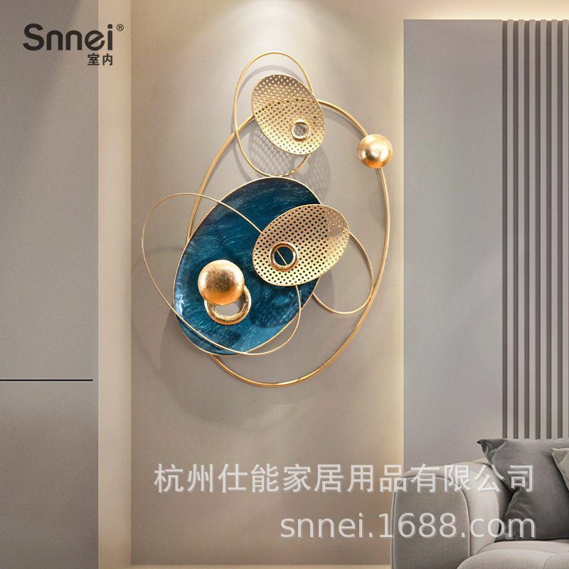 简约现代立体金属铁艺壁饰客厅装饰挂件轻奢创意家居墙面软装饰品