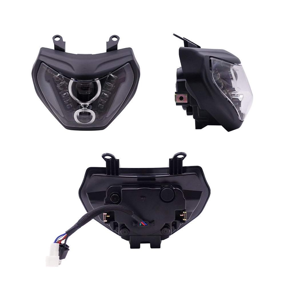 LED摩托车大灯总成适用于YAMAHA MT09 FZ09前照灯摩托车前大灯