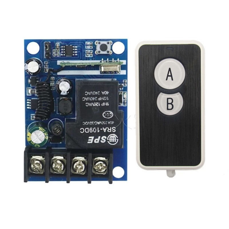 拉丝面板小遥控直流12V24v36V48V30A单路车灯喇叭灯具开关控制器