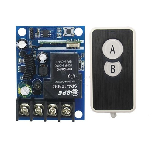 拉丝面板小遥控直流12V24v36V48V30A单路车灯喇叭灯具开关控制器
