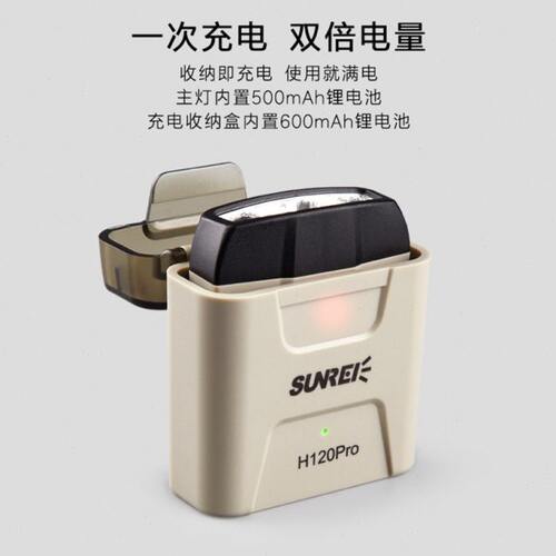 山力士头灯H150Pro 户外便携感应灯夜钓鱼灯充电长续航防水夹帽灯