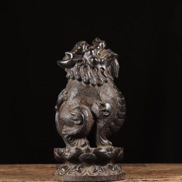 仿古石雕山西青石旧石器民俗怀旧莲花座朝天吼复古雕刻收藏品包邮