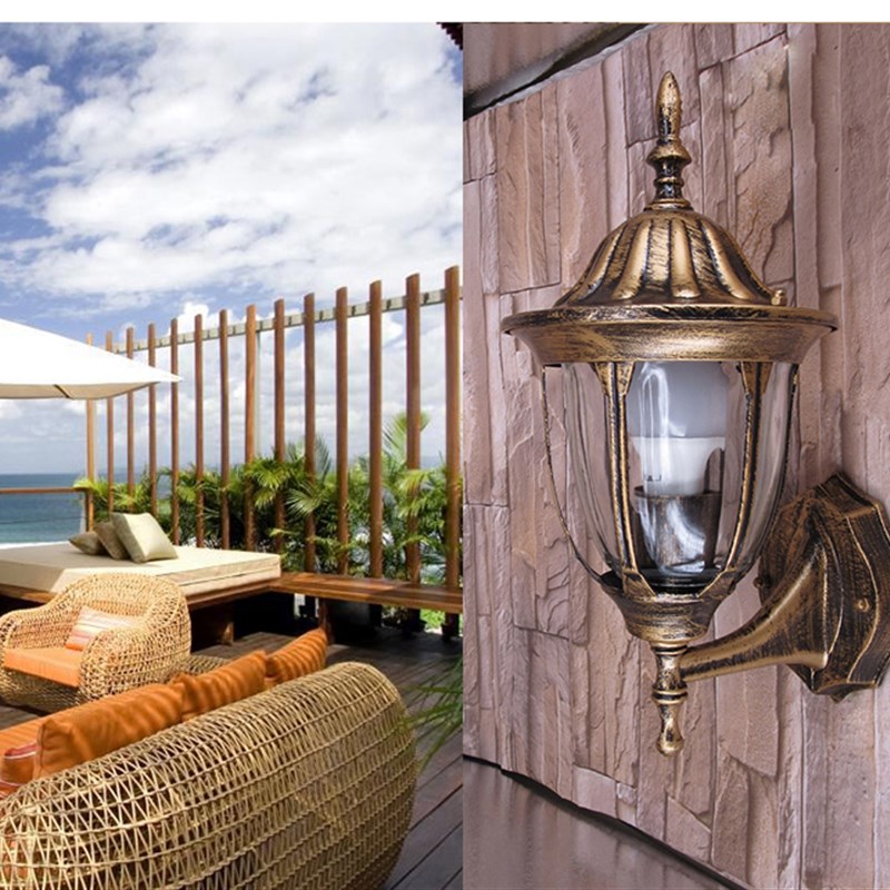 欧式仿古户外防水防生锈壁灯柱头灯阳台灯庭院灯别墅X酒店大门前