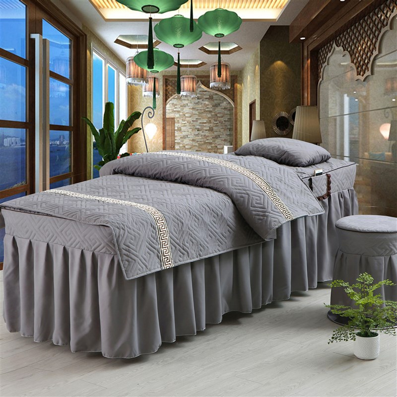 简约美容床罩四件套按摩理疗I美容院专用床上用品
