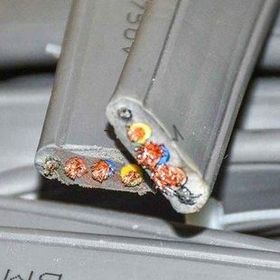 电梯专用空调电缆扁平随行电缆线3芯2.5平方带钢芯丝TVVBG3配件