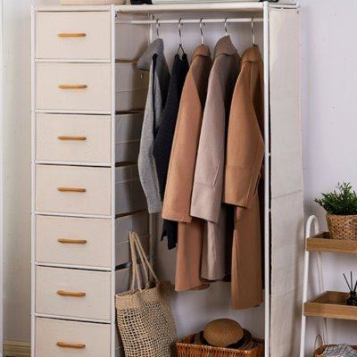 收纳柜子多层置物柜抽屉式布艺储物箱家用卧室可移动日式简易衣柜,收纳整理,衣物收纳柜/简易衣橱,淘宝优惠券,粉丝福利购,淘宝优惠卷