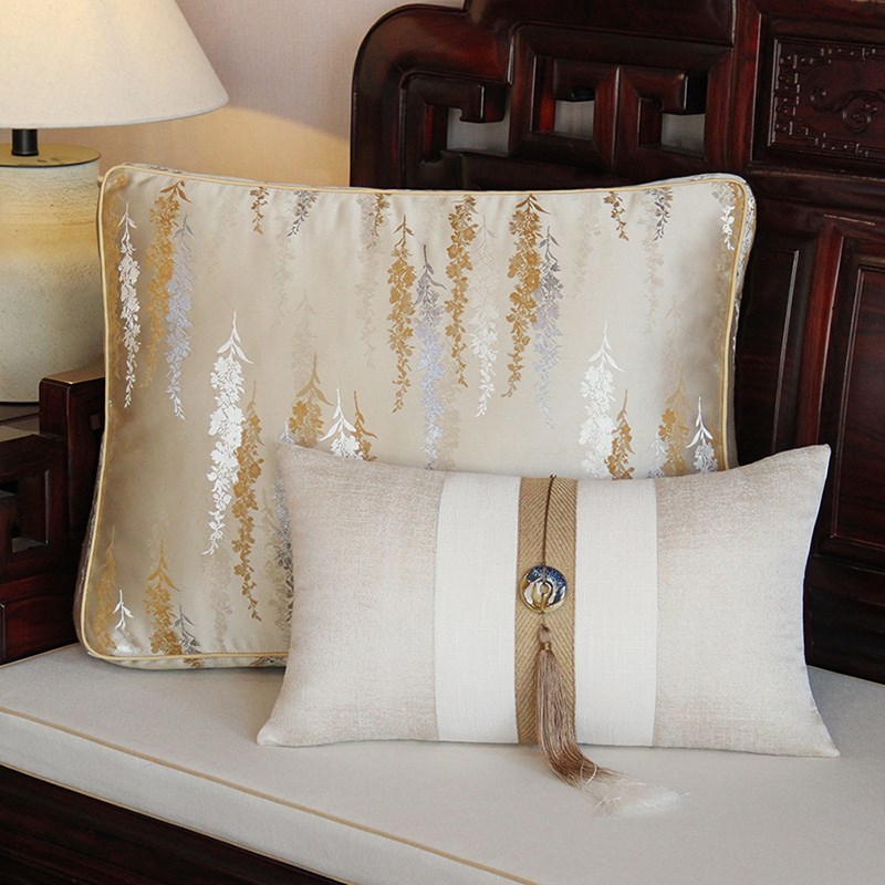 中式抱枕靠枕床头靠垫客厅实木A沙发大靠背抱枕套罗汉床软包靠背