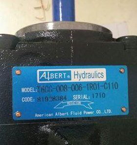 美国ALBERT艾伯特叶片泵T67CB-017-B06-2R00-C1M1 /ALBERT