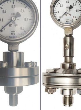 232.50.063+990.10不锈钢耐震隔膜压力表EN837-1威卡WIKA 233.50