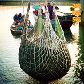 卸钢丝绳吊网安全防护防坠 绳网船用装 吊货网吊装 网兜起重吊网吊装