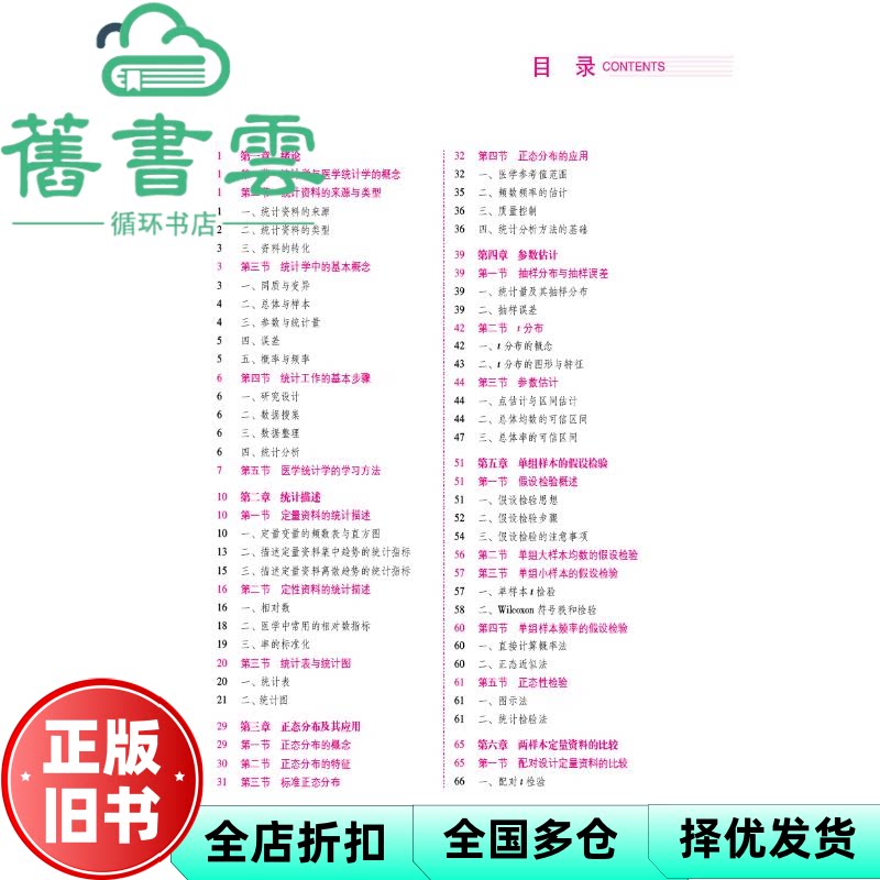 【正版旧书】医学统计学第二版第2版 王玖 中国医药科技出版社9787521436792