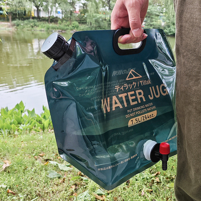 Tillak户外露营水袋便携折叠水桶7.5L大容量软体水囊徒步储水袋