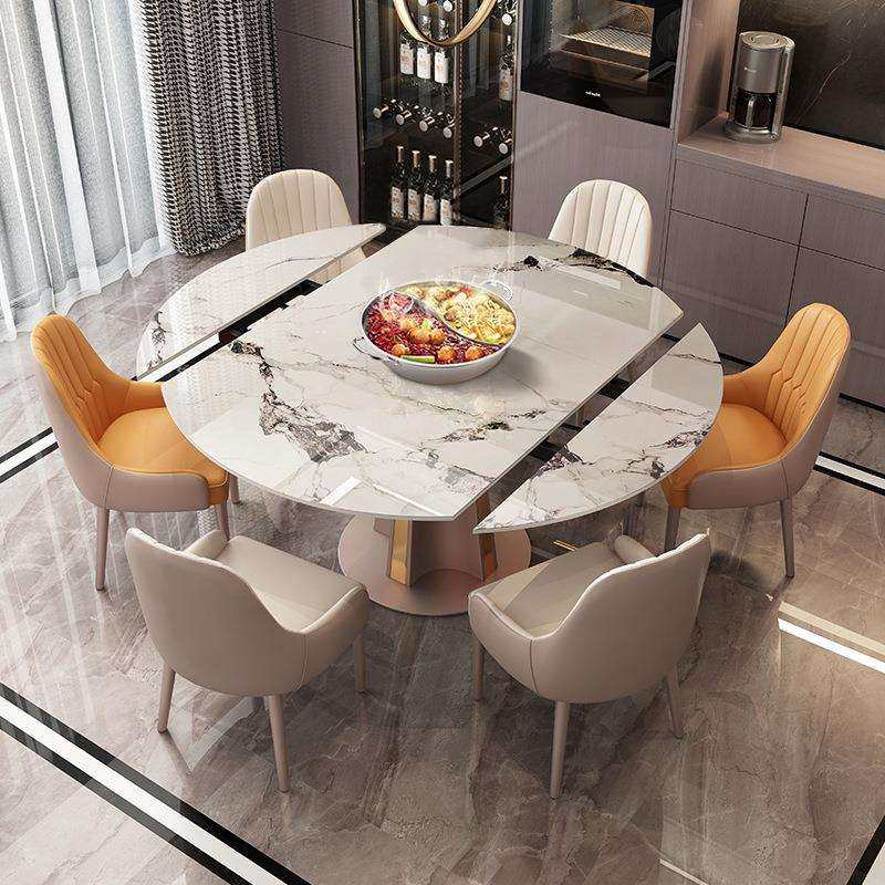 岩板折叠餐桌旋转嵌入式转盘多功能带电磁炉桌子小户型家用饭桌子,模玩/动漫/周边/娃圈三坑/桌游,模型制作工具/辅料耗材,淘宝优惠券,粉丝福利购,淘宝优惠卷