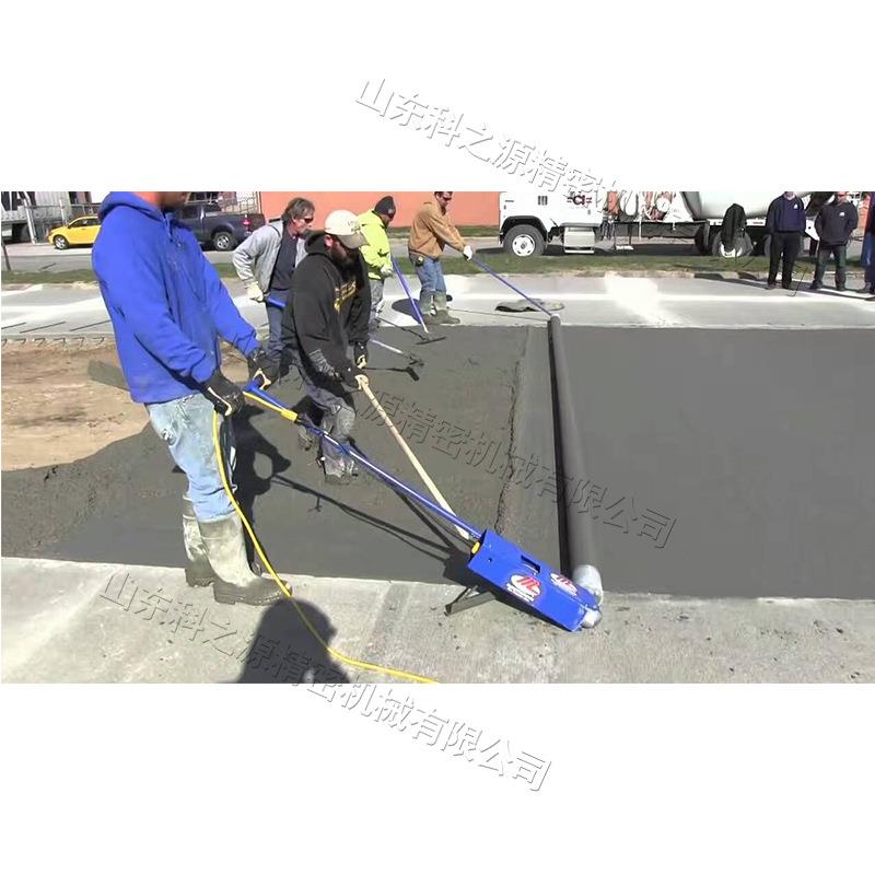 电动混凝土整平机 便携式护坡透水地坪施工机 手拉式路面滚平机