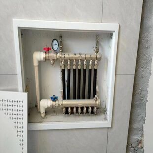 硕暖佳 分水器背板400*500不锈钢地暖分水器暗箱厂家