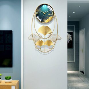 新中式客厅挂钟家用时尚创意个性艺术钟表玄关餐厅挂墙装饰时钟