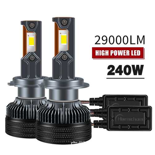 高亮H1汽车灯泡120W升级三铜管导热H7 H11 H4 远近一体 LED前大灯