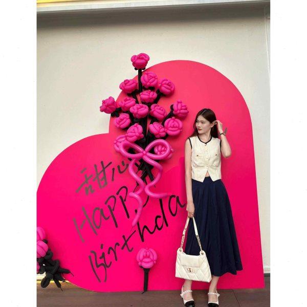 玫红色爱心生日背景板网红橱窗美陈商场摆件墙活动布置kt板打卡墙,节庆用品/礼品,装扮布置套餐,淘宝优惠券,粉丝福利购,淘宝优惠卷