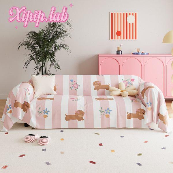 xipiplab韩系卡通家用沙发巾客厅防尘沙发套罩四季通用全包式盖布,居家布艺,沙发套,淘宝优惠券,粉丝福利购,淘宝优惠卷