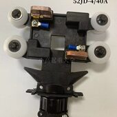 无锡安能HFP52系列滑触线集电器52JD 40弧形滑线受电器导电碳刷