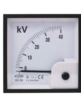 指针式直流电压表BE-96 DC4-20mA 40kV 毫安电流输入 出口型电表